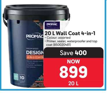 20 L Wall Coat 4-in-1