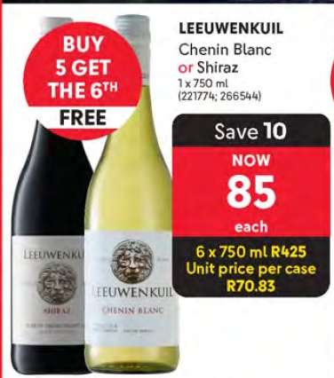 LEEUWENKUIL Chenin Blanc or Shiraz