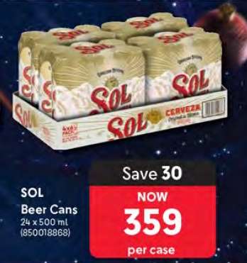 SOL Beer Cans