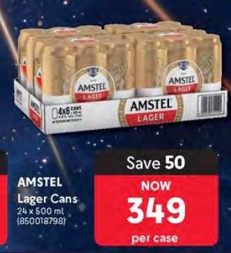 AMSTEL LAGER CANS