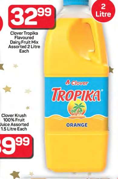 Clover Tropika Flavoured Dairy Fruit Mix