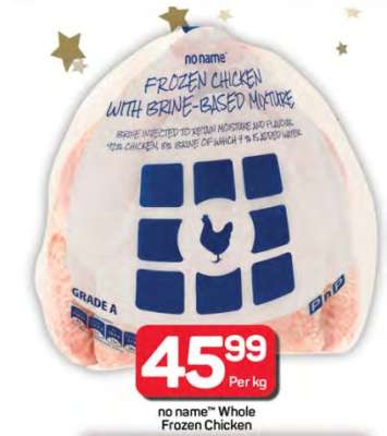 no name™ Whole Frozen Chicken