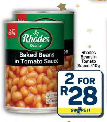 Rhodes Baked Beans in Tomato Sauce 410g
