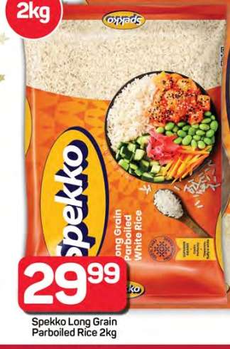 Spekko Long Grain Parboiled Rice-2Kg