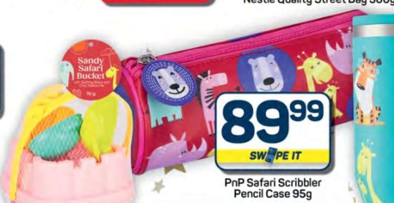 PnP Safari Scribbler Pencil Case 95g