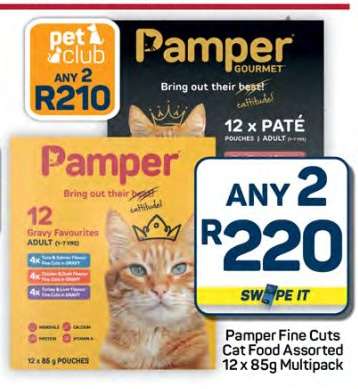 Pamper Fine Cuts Cat Food Assorted 12 x 85g Multipack