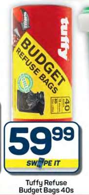 Tuffy Refuse Budget Bags 40s