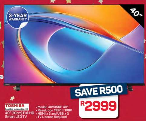 Toshiba 40" Full HD Smart LED TV