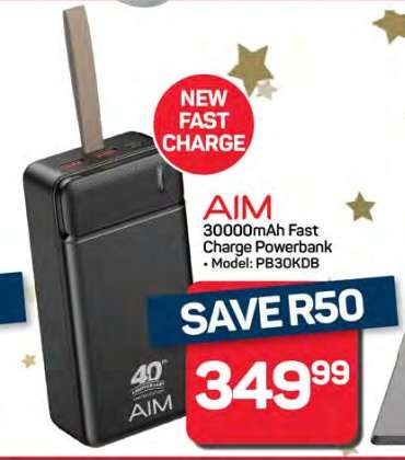 AIM 30000mAh Fast Charge Powerbank