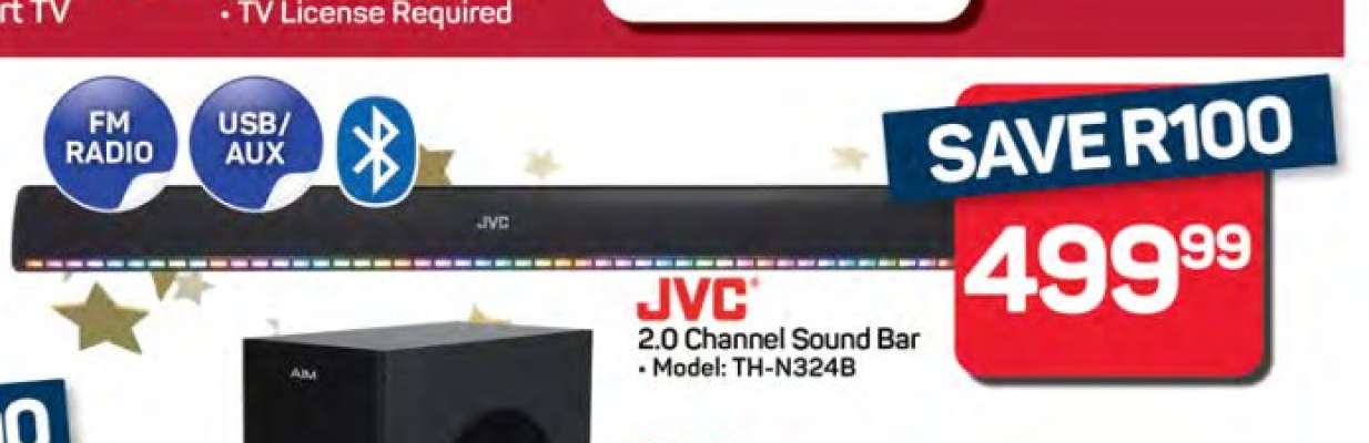 JVC 2.0 Channel Sound Bar