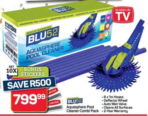 BLU52 Aquasphere Pool Cleaner Combi Pack