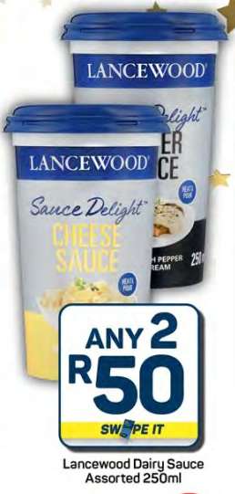 Lancewood Dairy Sauce Assorted 250ml