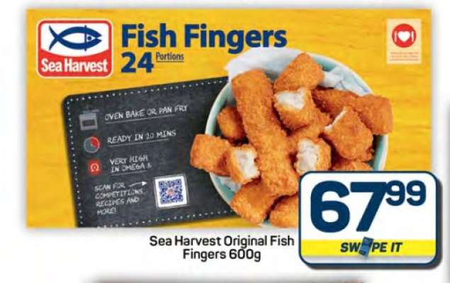 Sea Harvest Original Fish Fingers 600g