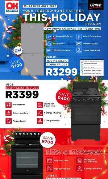 OK Furniture catalogue  - 13/12/2025 - 24/12/2025.