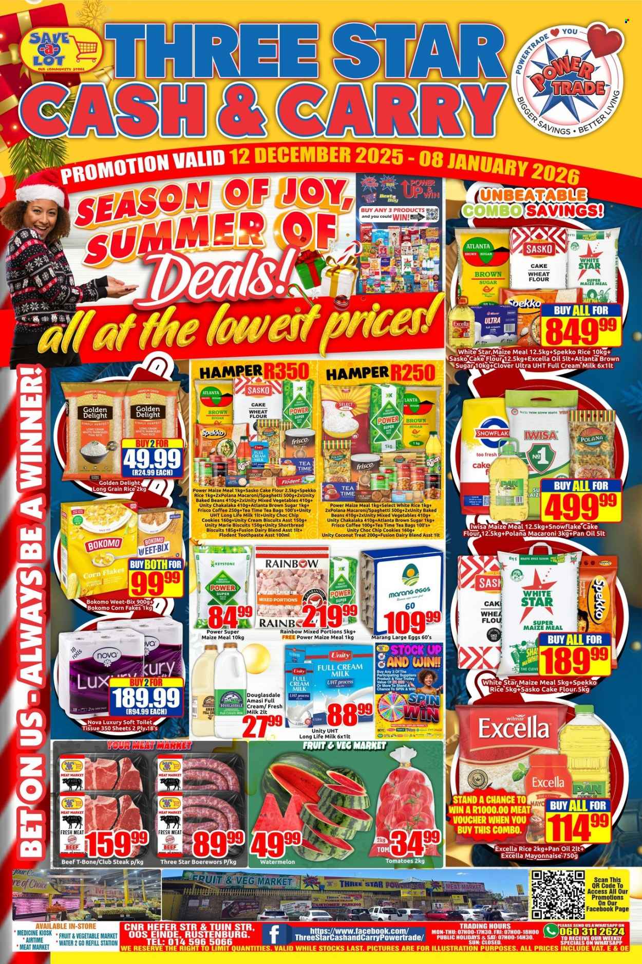 Three Star Cash and Carry specials - 12/12/2025 - 08/01/2026. Page 1