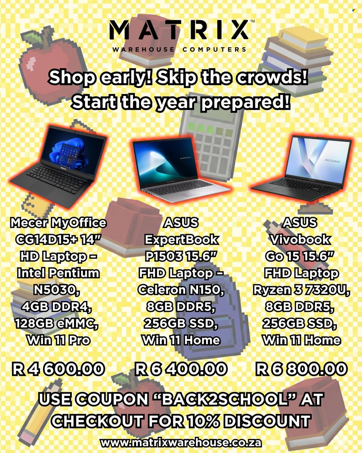 Matrix Warehouse specials. Page 1