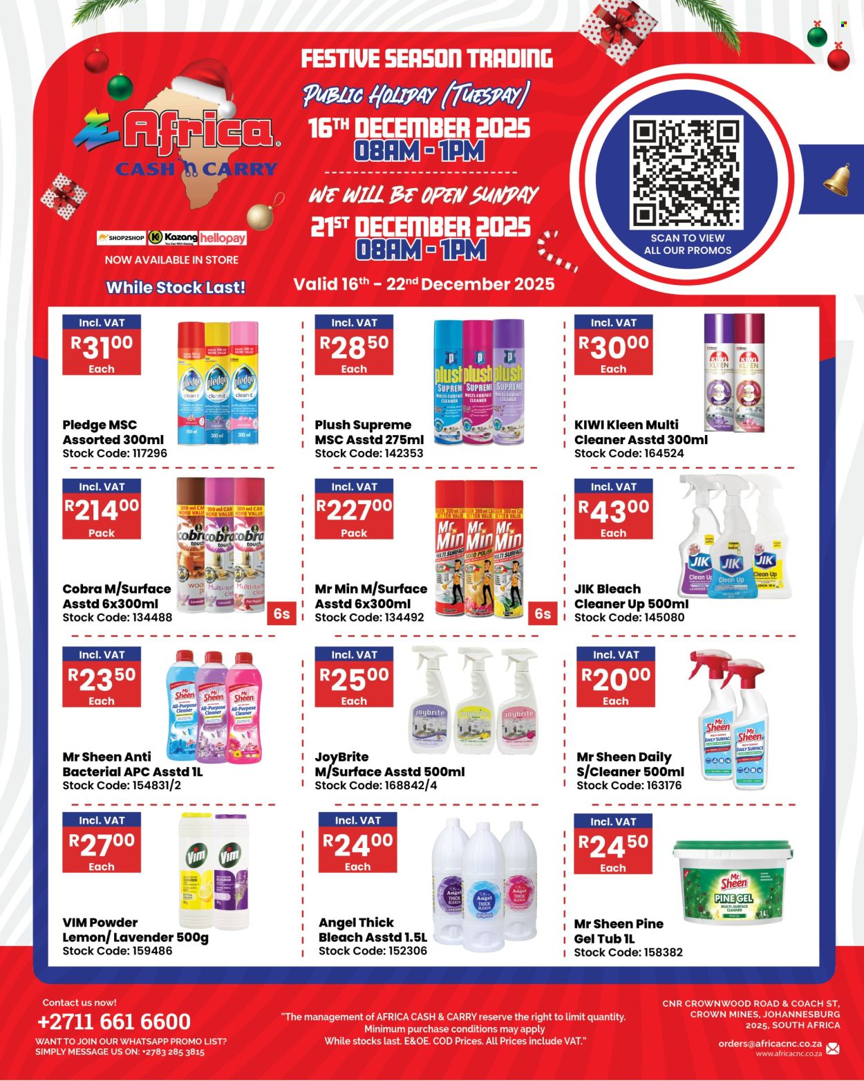 Africa Cash & Carry specials - 16/12/2025 - 22/12/2025. Page 1
