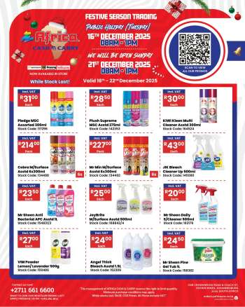 Africa Cash & Carry catalogue  - 16/12/2025 - 22/12/2025.
