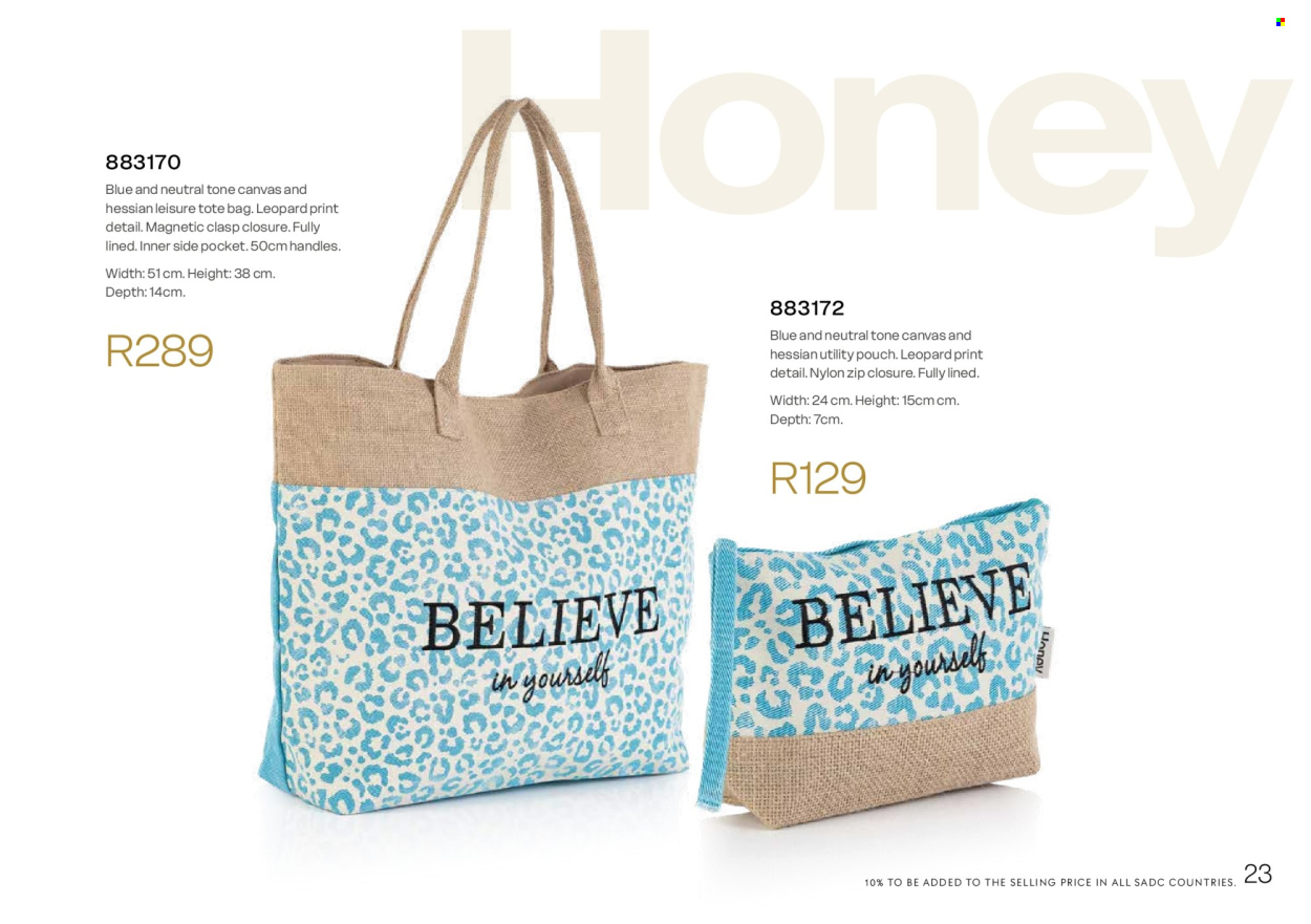 Honey specials. Page 25