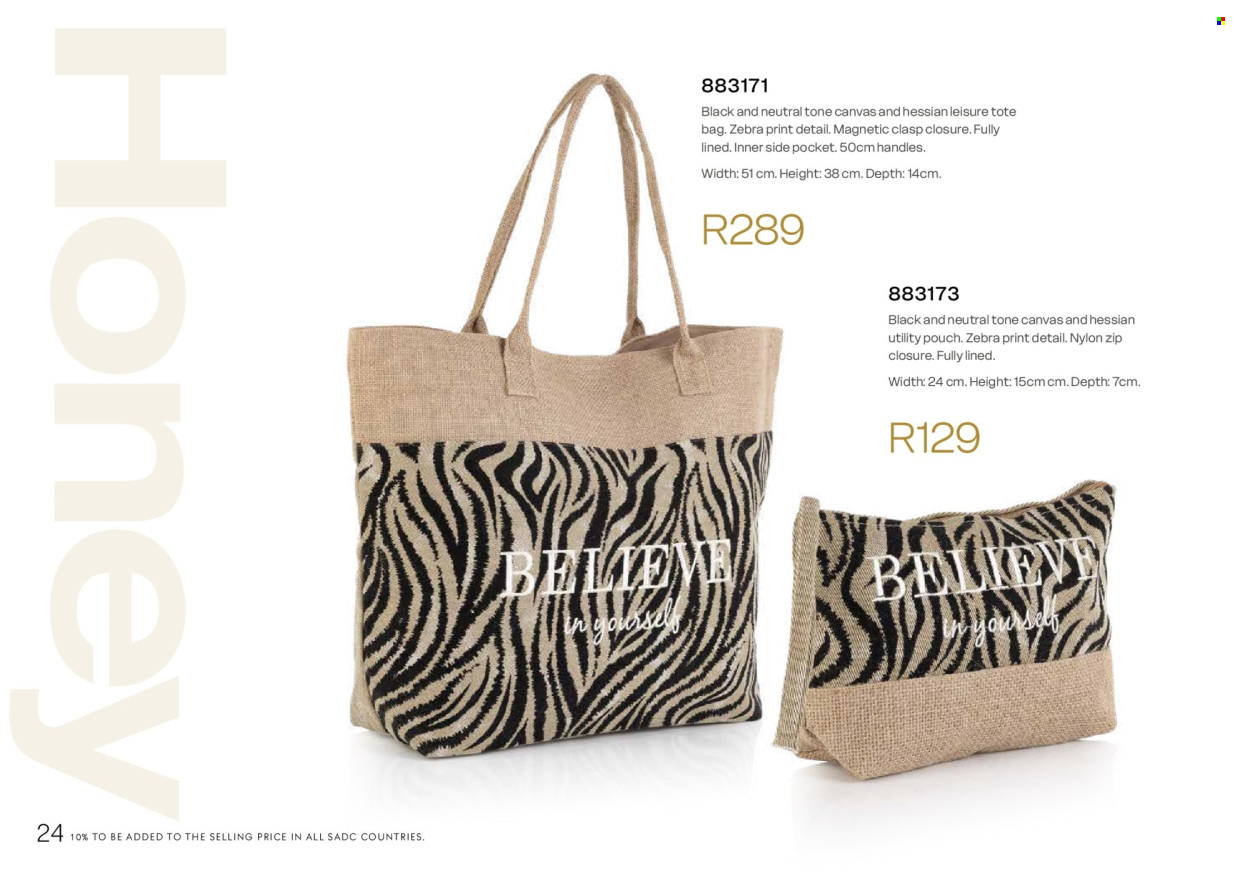 Honey specials. Page 26