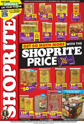 Shoprite catalogue  - 17/12/2025 - 28/12/2025.