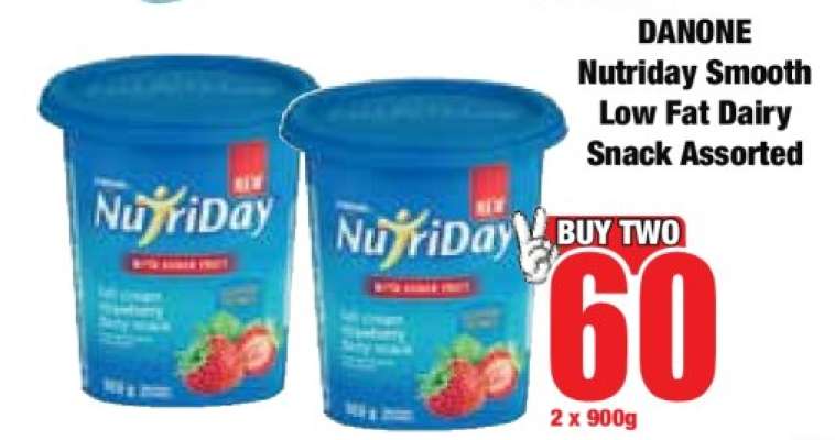 DANONE Nutriday Smooth Low Fat Dairy Snack Assorted