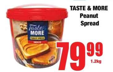 TASTE & MORE Peanut Spread