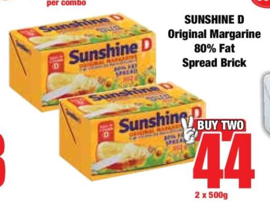 SUNSHINE D Original Margarine 80% Fat Spread Brick