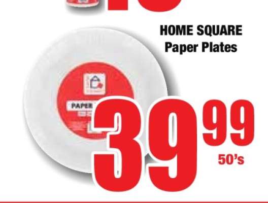 HOME SQUARE Paper Plates