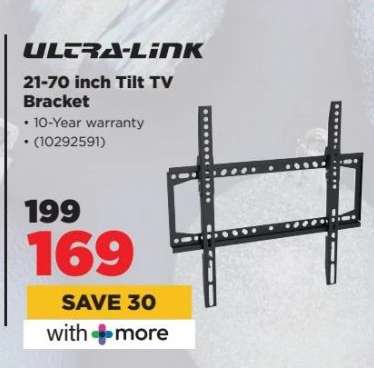 ULTRA-LINK 21-70 inch Tilt TV Bracket