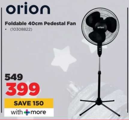 Orion Foldable 40cm Pedestal Fan