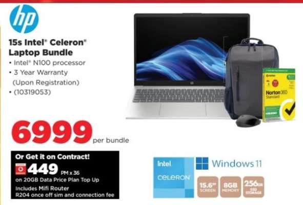 15s Intel® Celeron® Laptop Bundle