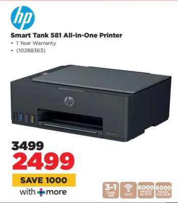 Hp Smart Tank 581 All-In-One Printer