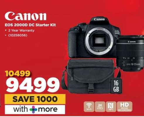 Canon EOS 2000D DC Starter Kit