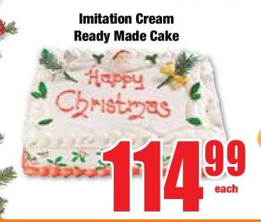 Imitation Cream Ready Made Cake