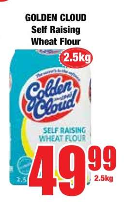 GOLDEN CLOUD SELF RAISING WHEAT FLOUR