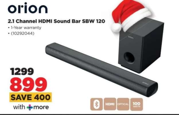 orion 2.1 Channel HDMI Sound Bar SBW 120
