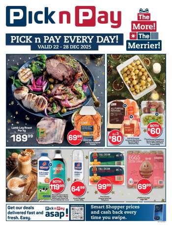 Pick n Pay catalogue  - 22/12/2025 - 28/12/2025.