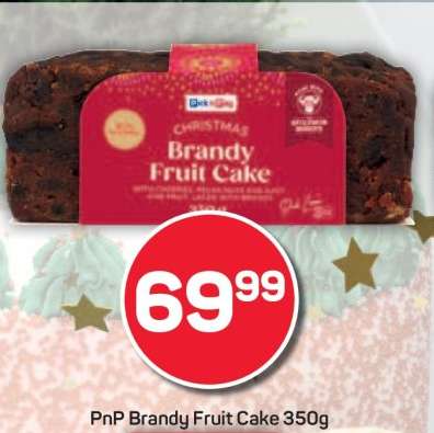 PnP Brandy Fruit Cake 350g