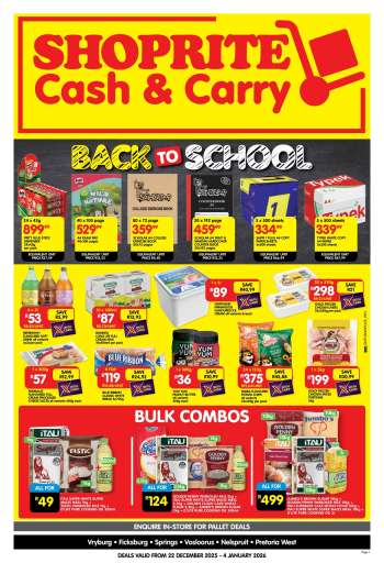 Shoprite catalogue  - 22/12/2025 - 04/01/2026.