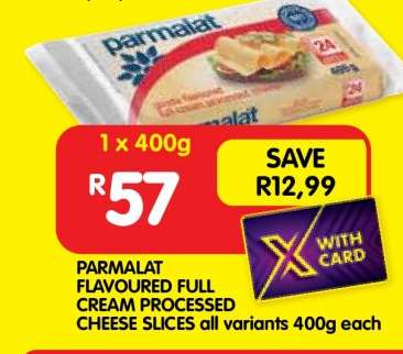 PARMALAT FLAVOURED FULL CREAM PROCESSED CHEESE SLICES