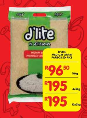 D'LITE MEDIUM GRAIN PARBOILED RICE