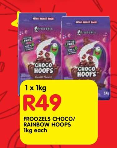 FROOZELS CHOCO/RAINBOW HOOPS