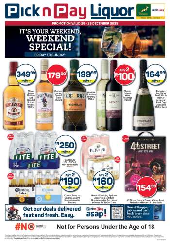 Pick n Pay catalogue  - 26/12/2026 - 28/12/2026.