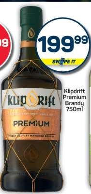 KLIPDRIFT PREMIUM BRANDY 750ml
