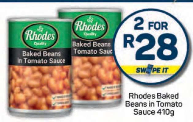 Rhodes Baked Beans in Tomato Sauce 410g