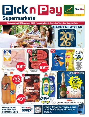 Pick n Pay Supermarket catalogue  - 27/12/2025 - 01/01/2026.