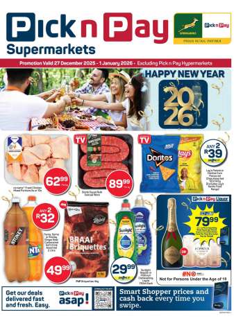 Pick n Pay Supermarket catalogue  - 27/12/2025 - 01/01/2026.