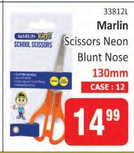 Marlin Scissors Neon Blunt Nose
