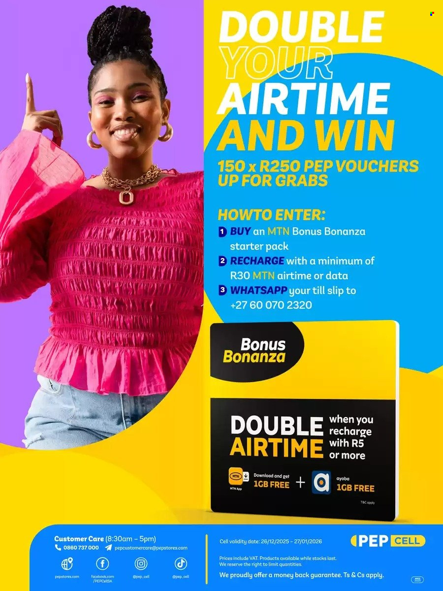 PEP CELL specials - 26/12/2025 - 27/01/2026. Page 17